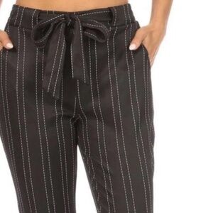 Shosho NWT black pin stripe career pants size S